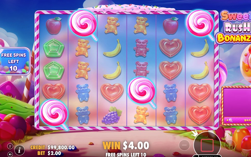 Free Spins round running on the 6x5 grid