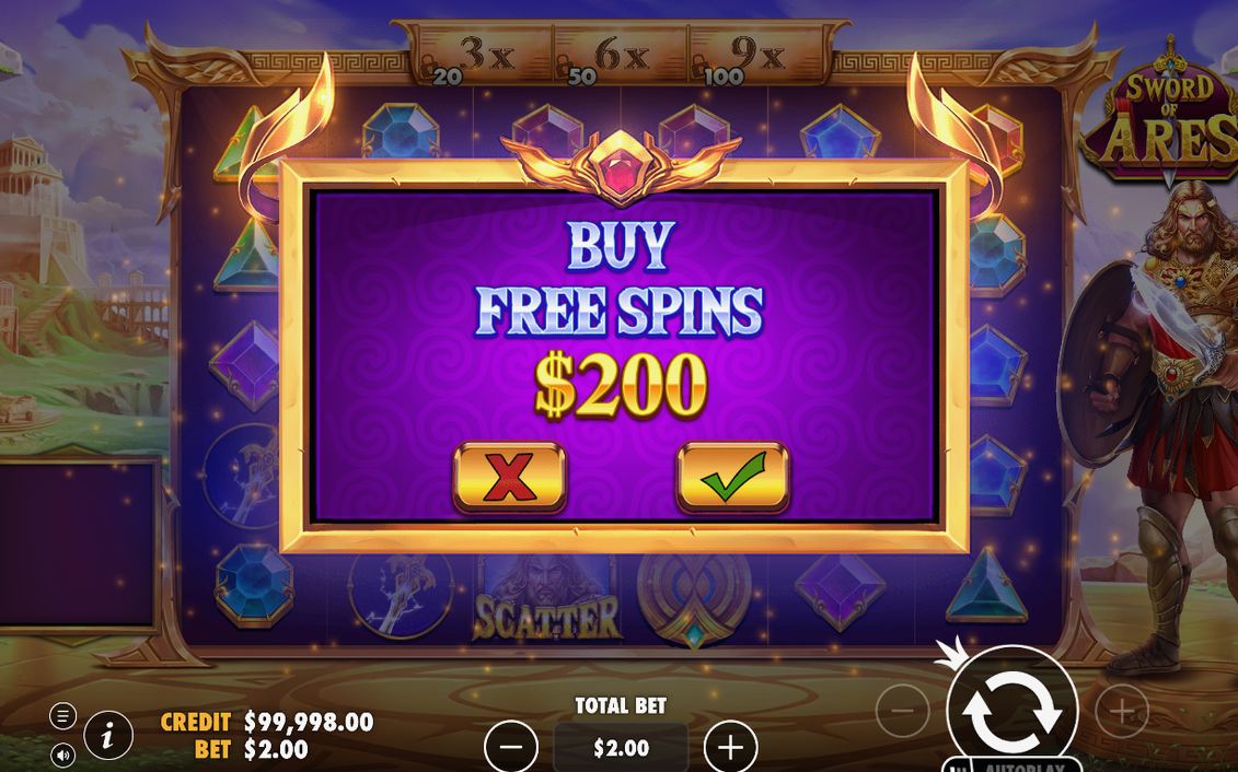 Base game tumble with the three-slot multiplier meter